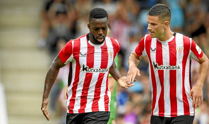 Iñaki Williams marcó el primer gol del Athletic en Lasesarre ante el Racing de Santander.