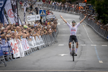 Jan Christen ha tenido tiempo para saborear su primer triunfo en Euskal Herria.