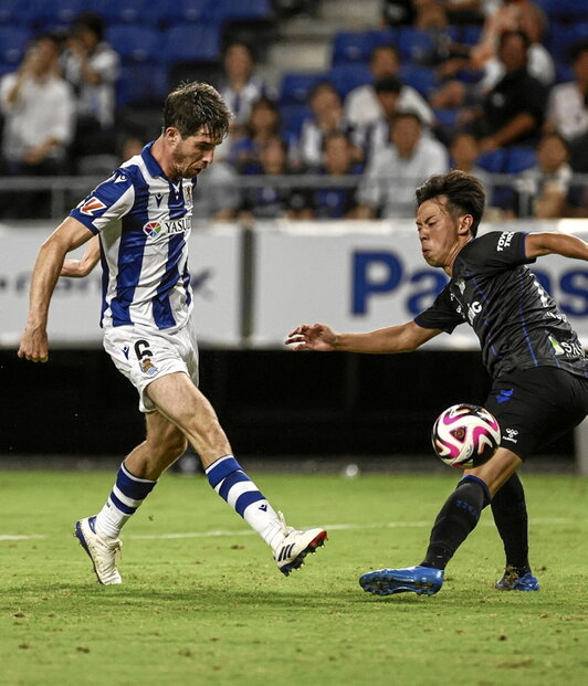 Aritz Elustondo marcó el gol de la victoria.