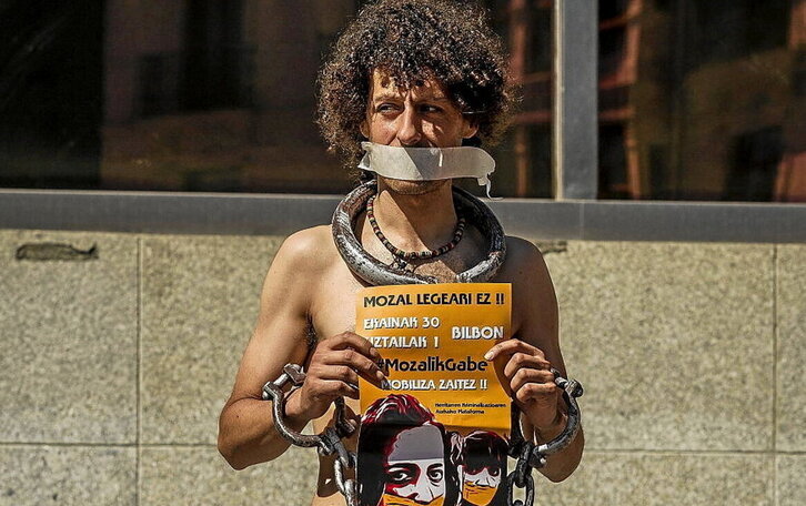 Protesta contra la aprobación de la ley mordaza en 2016. M. Del VALLE I FOKU