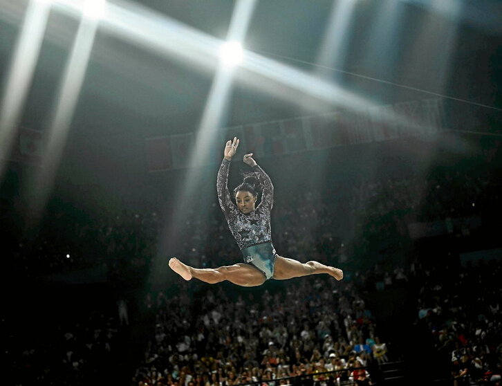 La gran Simone Biles se llevó todos los focos de la gimnasia en París.