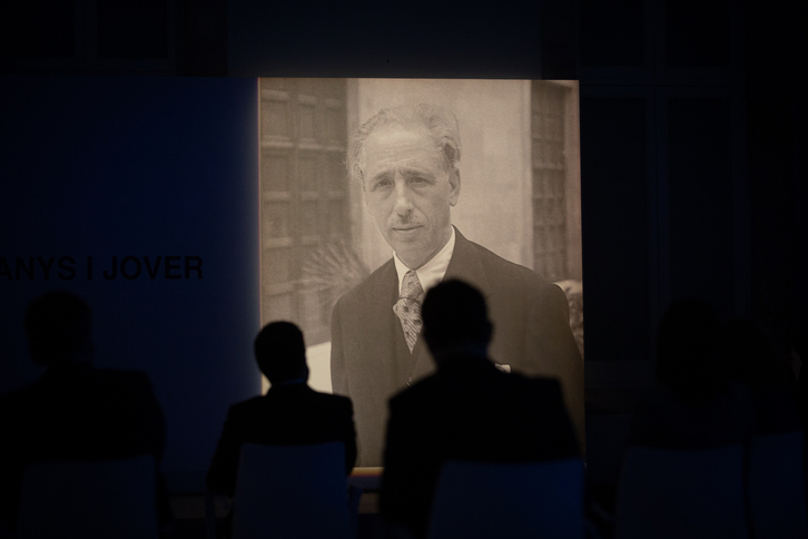 Acto homenaje a Lluís Companys en octubre de 2020.