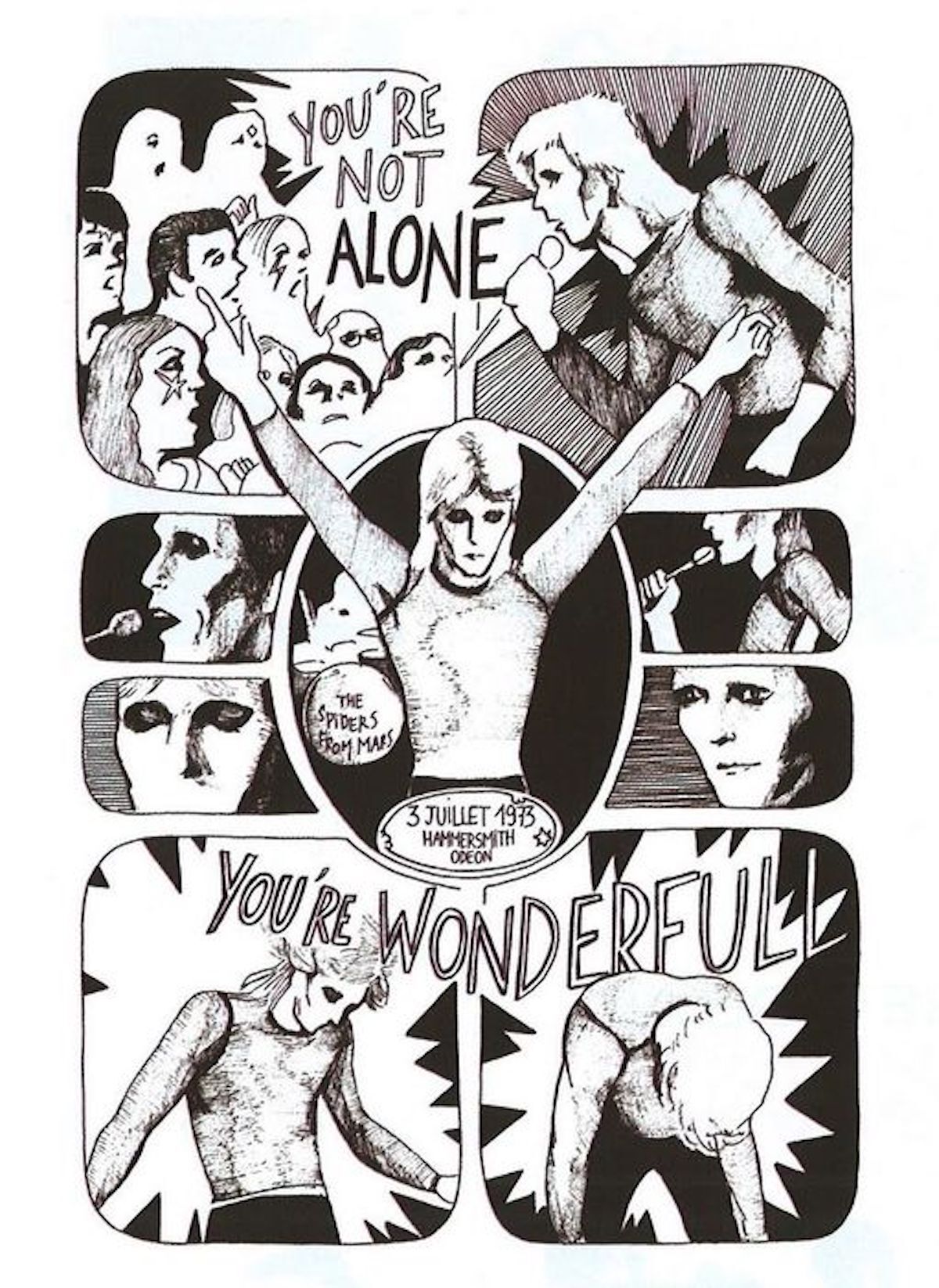 Página dedicada a Bowie. (EDITORIAL LUNWERG)