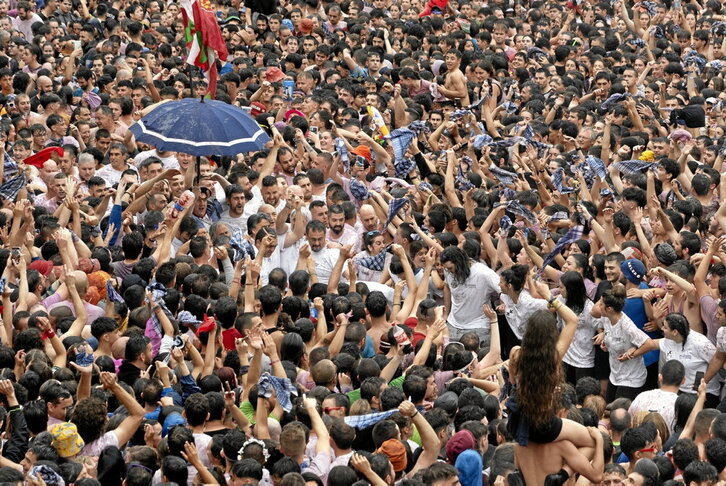 Laa fiestas del año pasado fueron las últimas de Gorka Ortiz de Urbina como Celedón.
