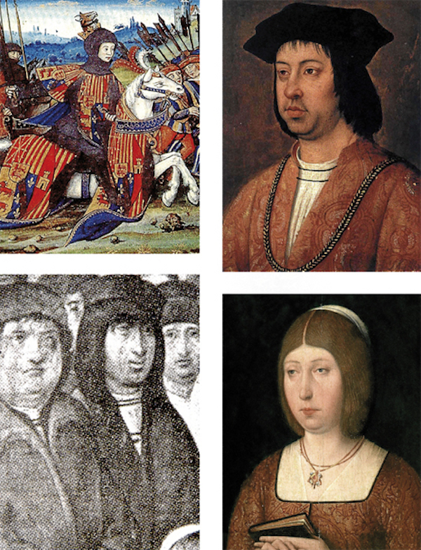 Retratos de Catalina de Foix, Fernando de Aragón, Juan de Albret e Isabel de Castilla. (NAIZ)