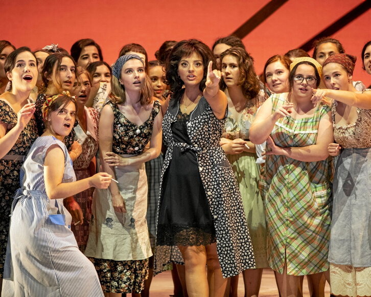 Escenificación de «Carmen», dentro de la Quincena.