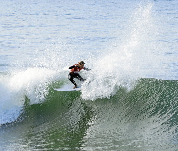 Nadia Erostarbe, Kaliforniako Huntington Beach hondartzan, CS mailako txapelketan.