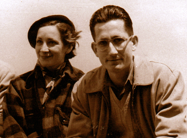 Paquita Bretos y Angel Olorón, en los años 40.