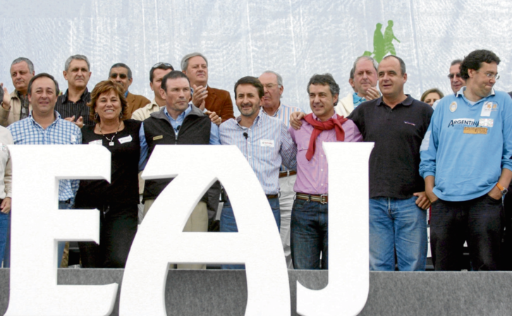 Ariztondo, Ibarretxe, Imaz, Urkullu y Egibar, entre otros miembros del PNV.