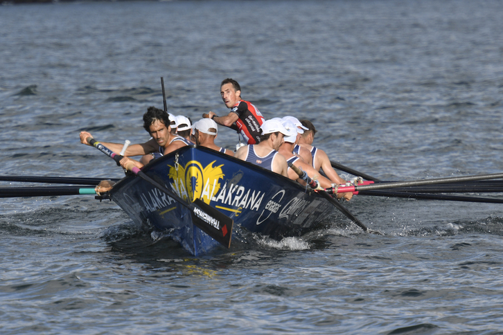 Urdaibaiko eskifaia, aurtengo estropada batean.