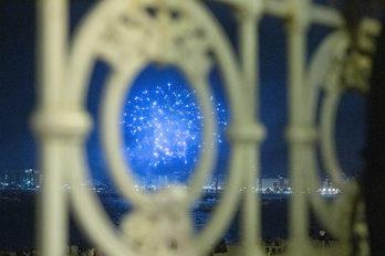 Los fuegos artificiales han sido la actividad que más público ha congregado en Aste Nagusia de Donostia.