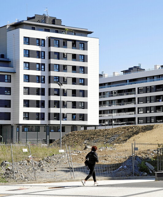 Imagen de archivo del barrio donostiarra de Txomin Enea, donde ocurrieron los hechos.