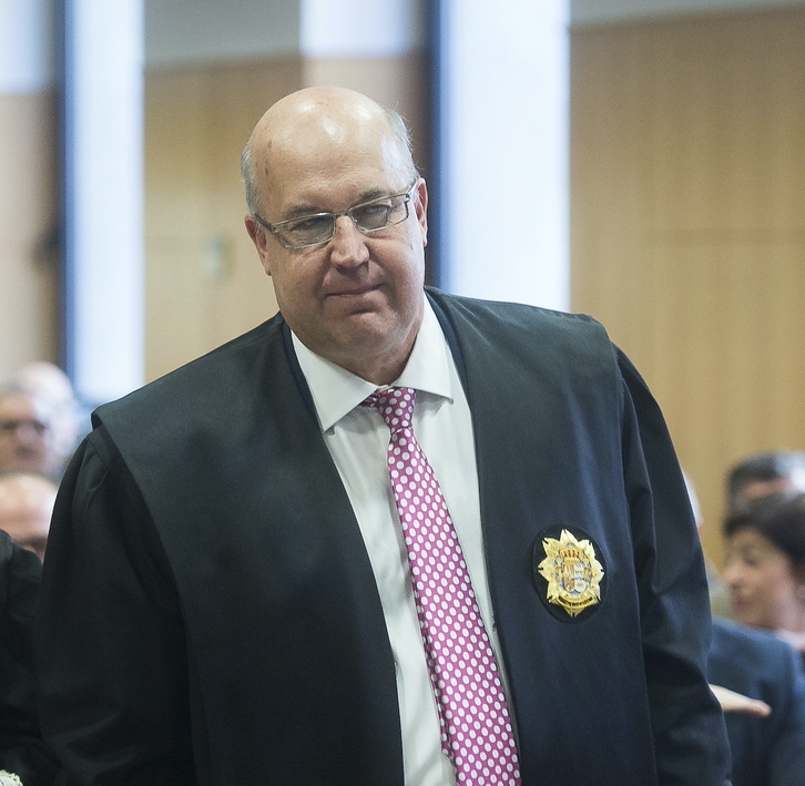 El fiscal Calparsoro, en un acto oficial anterior.