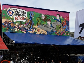 Decoración de la txosna de Pa... Ya!.