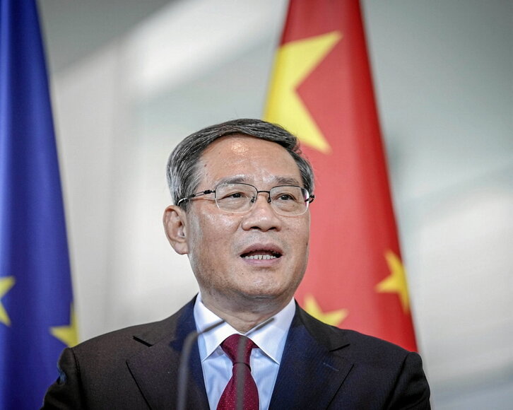 El primer ministro chino, Li Qiang, en una comparecencia reciente en Alemania.
