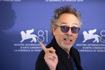 Tim Burton, a la llegada al photocall. 