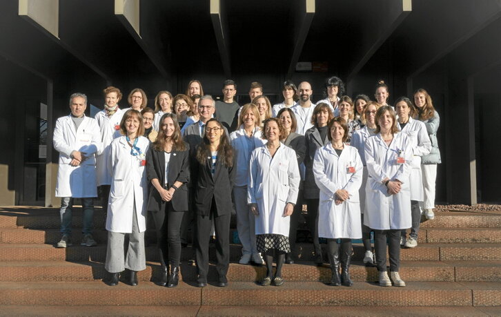 Nafarroako Ospitale Unibertsitarioko ordezkariak, ECO Fundazioko aditu taldearekin batera.