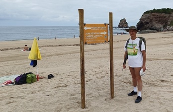 Jacques Frimon s’est rendu à Hendaye pour constater le cadre de la pratiquedu naturisme sur la plage des Deux-Jumeaux.