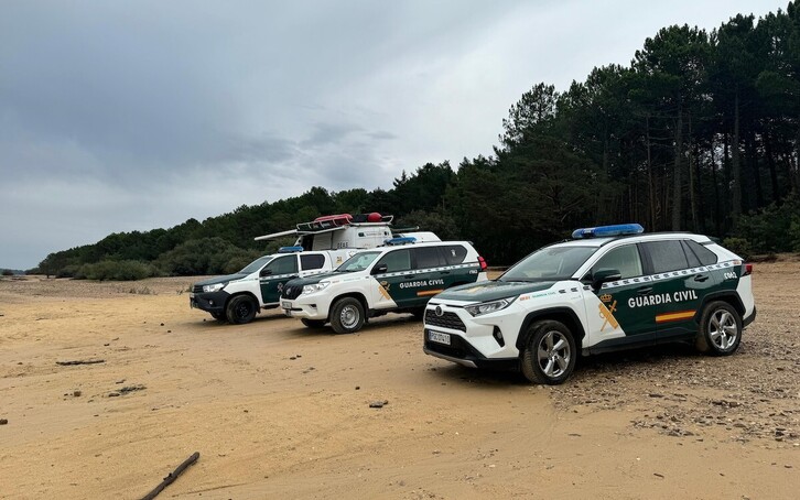 Dispositivo de búsqueda del joven de Tutera desaparecido en un pantano de Soria.