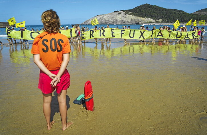 Movilización de Ongi Etorri Errefuxiatuak, en una imagen de archivo.