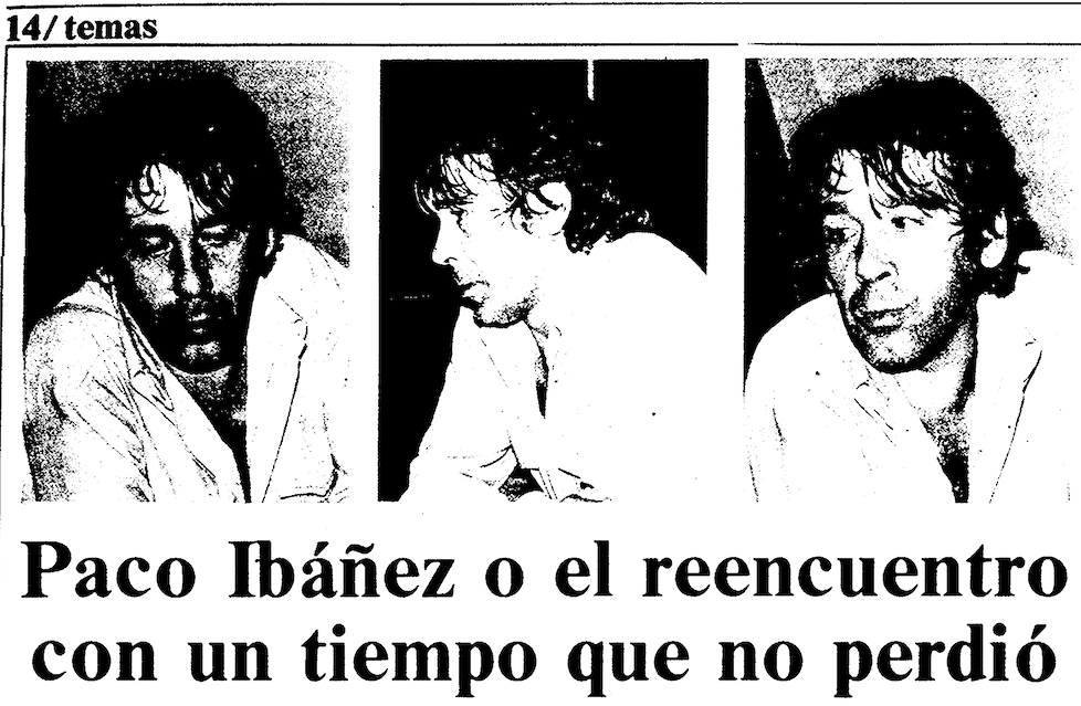 Entrevista a Paco Ibáñez en 'Egin', en septiembre de 1979.