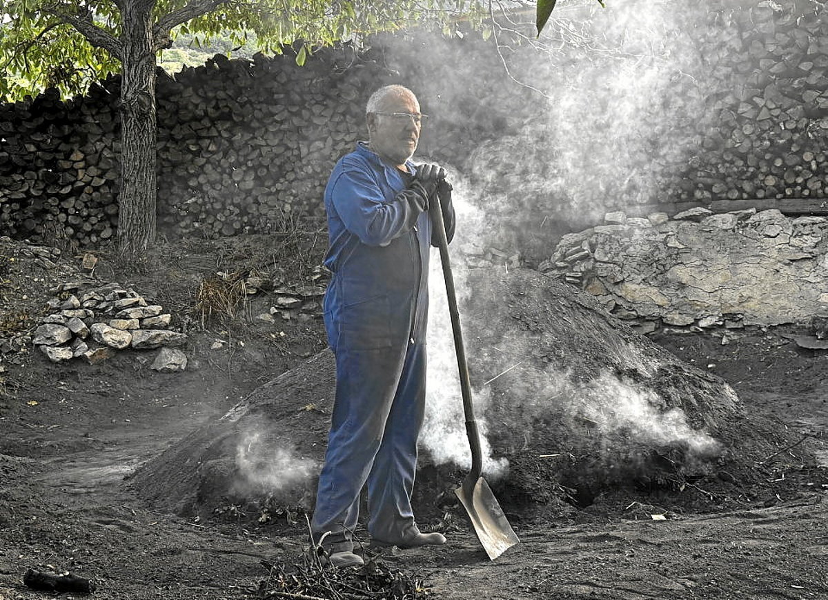 Jose Mari Nieva txondorra egiten. (Josu OZAITA)