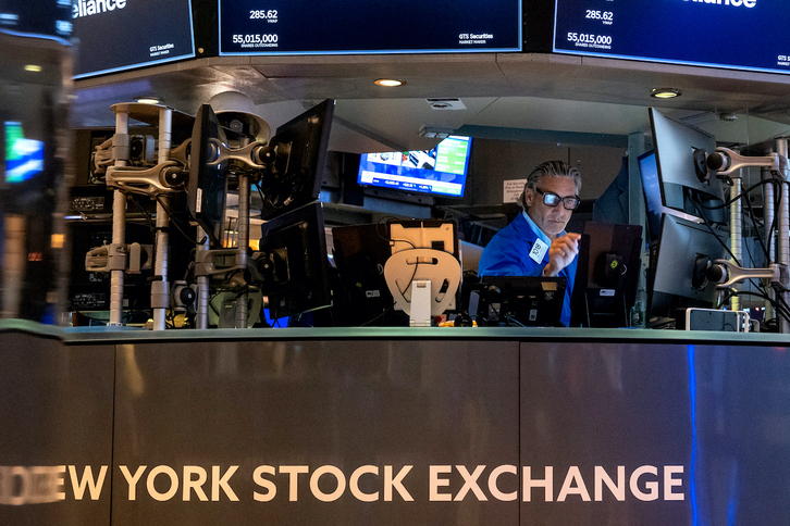 Actividad en la Bolsa de Nueva York este jueves.