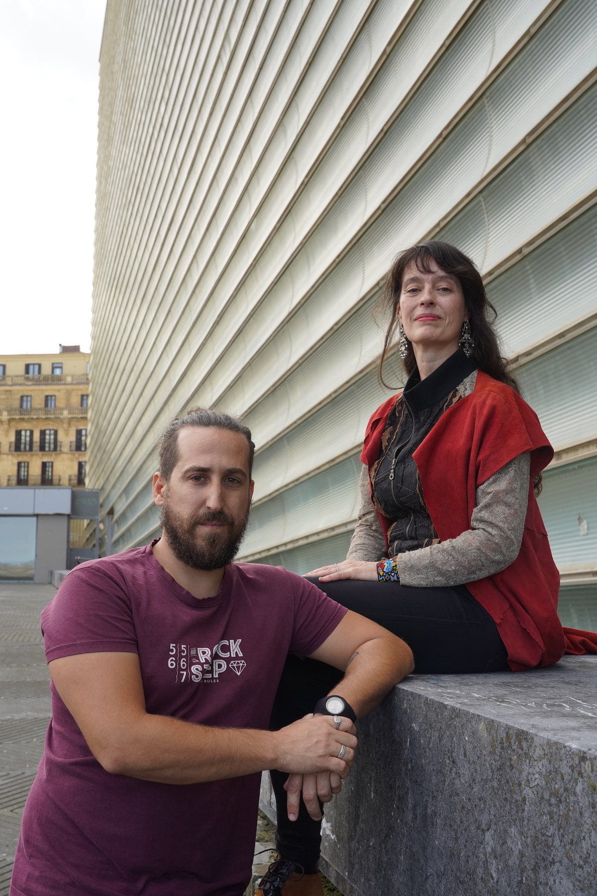 Iriarte eta Merino, filmaren zuzendariak. Iriarte eta Merino, filmaren zuzendariak.