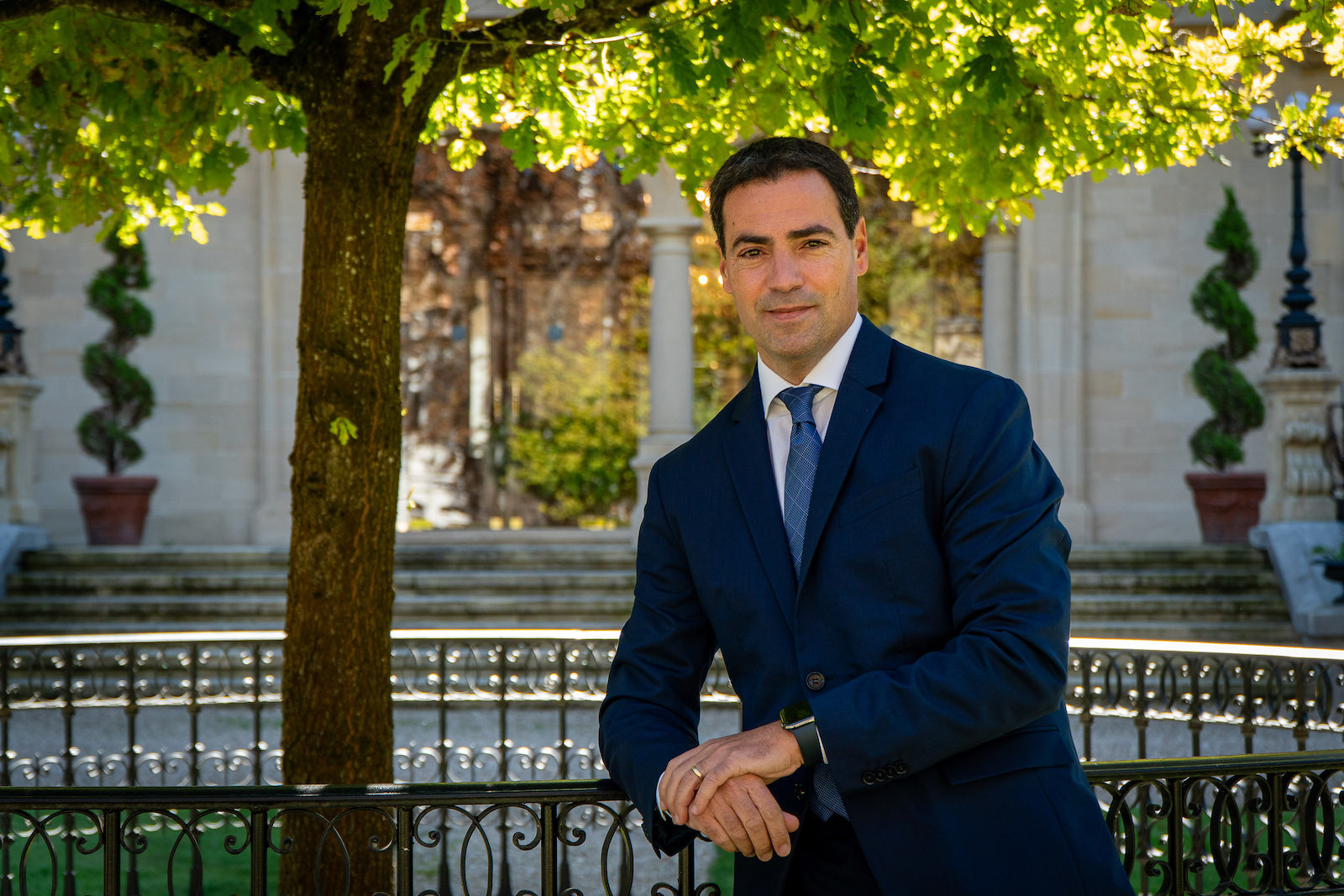 Pradales, en los jardines de Ajuria Enea. (Aitor KARASATORRE | FOKU)