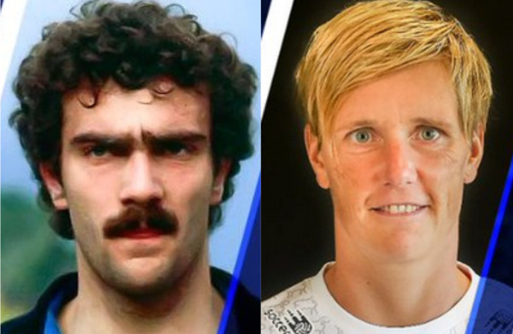 Giuseppe Bergomi y Maria Gstöttner.