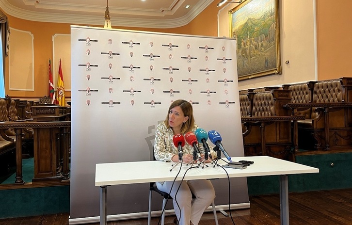Cristina Laborda, alcaldesa de Irun, ha anunciado este jueves la declaración de zona tensionada de todo el municipio.