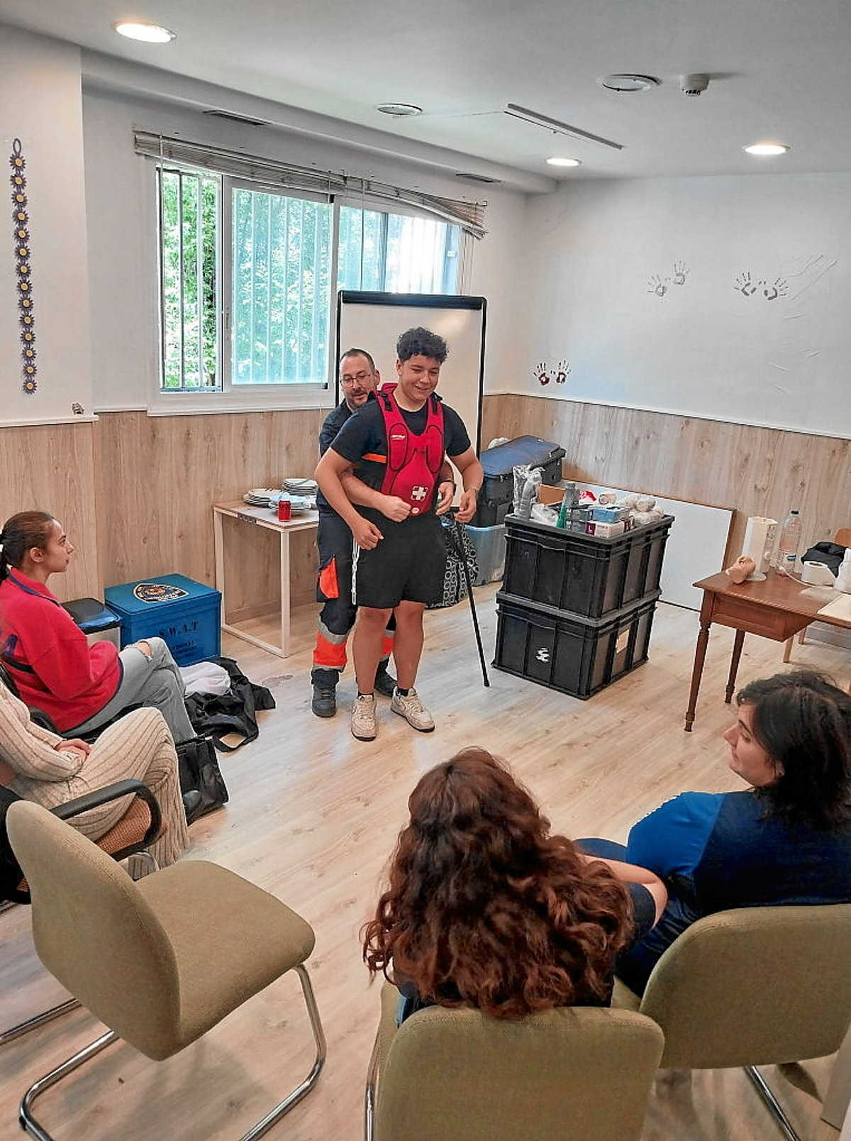 Beste ikastaro bateko argazkia, kasu honetan lehen sorospenen ingurukoa. (HAZIAK ELKARTEA)