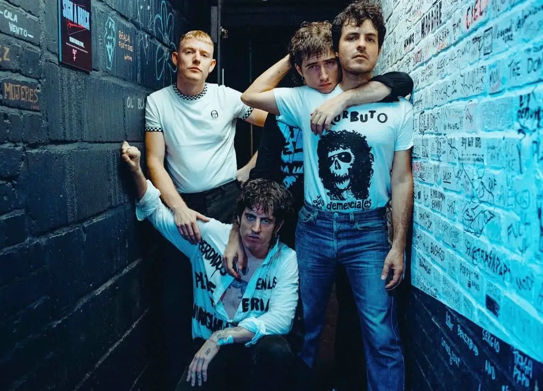 Biznaga taldea osatzen duten lau musikariak.