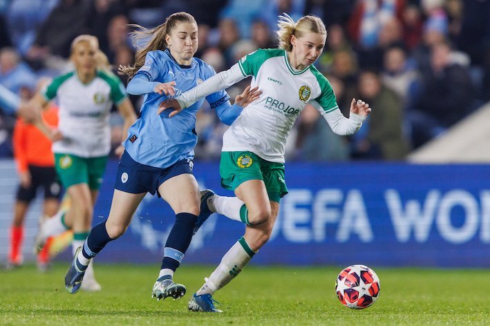 Una imagen del partido entre City y Hammarby (Hammarby Fotboll)