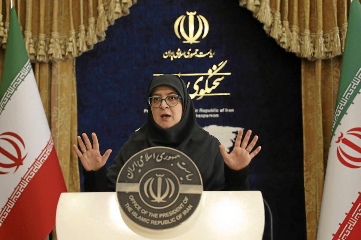Irango Gobernuaren bozeramaile Fatemeh Mohajerani, artxiboko irudi batean. (Rouzbeh FOULADI / EUROPA PRESS)