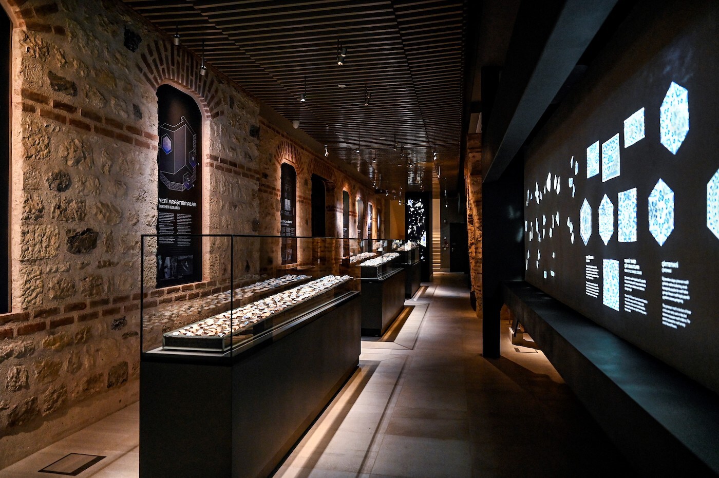 Una sala del museo del recientemente restaurado hammam Zeyrek Cinili. (Ozan KOSE | AFP)