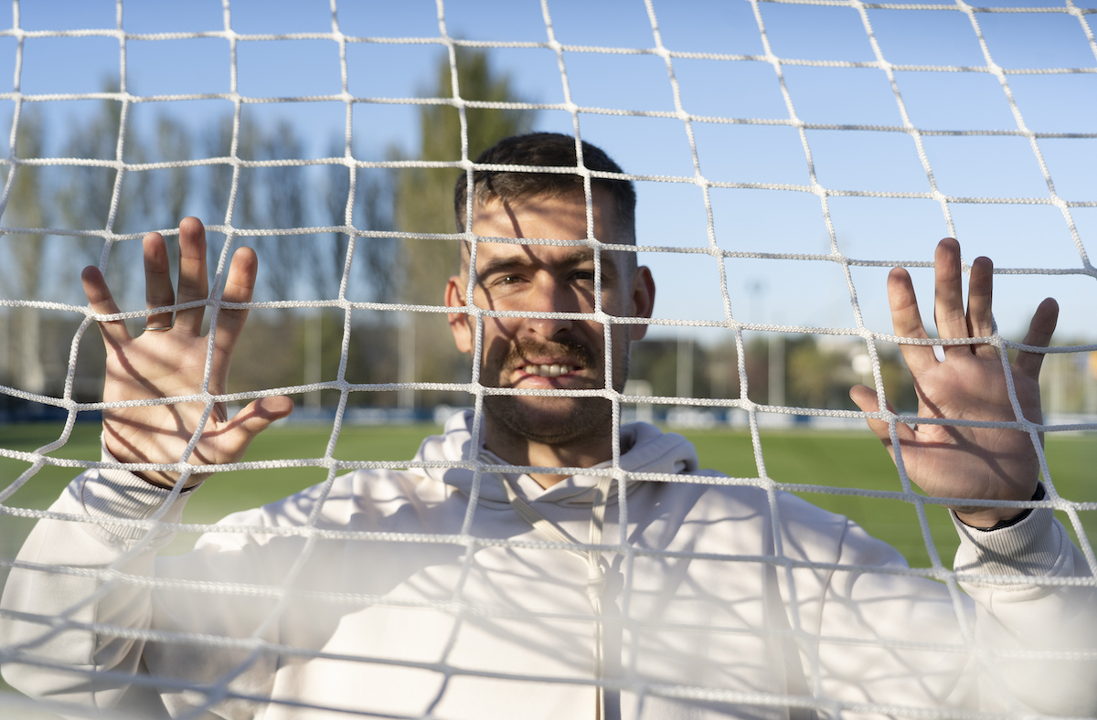 Aitor Fernández reconoce estar muy a gusto en Iruñea e identificado con Osasuna. (Jagoba MANTEROLA | FOKU)