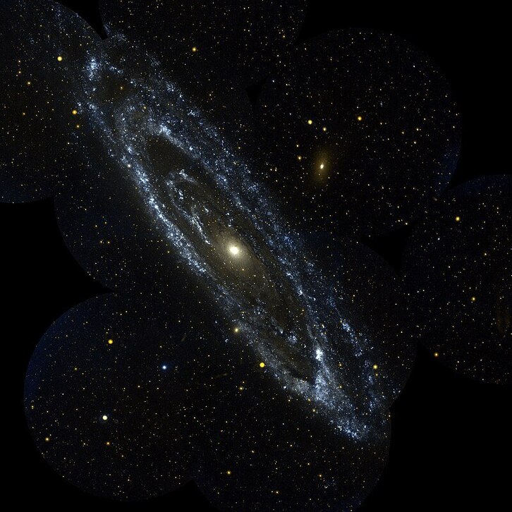 Andromeda galaxia.