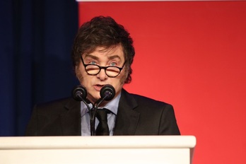 Javier Milei, en la Conferencia Política de Acción Conservador.