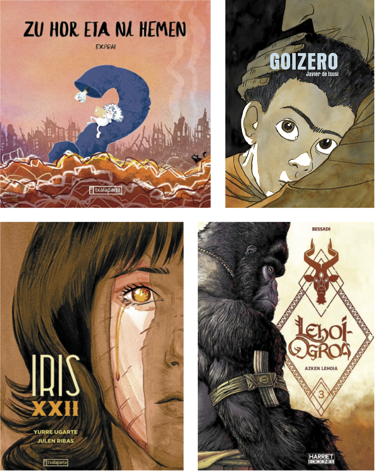 Komikia da protagonismo berezia hartu duen generoa. Horren adibide, Exprai, Javier de Isusi eta Julen Ribas egile euskaldunen lanak. Harriet Ediciones argitaletxe beteranoak beste egile batzuen lanak eta Harrietek berak egindako komikiak ekarriko ditu Durangora.