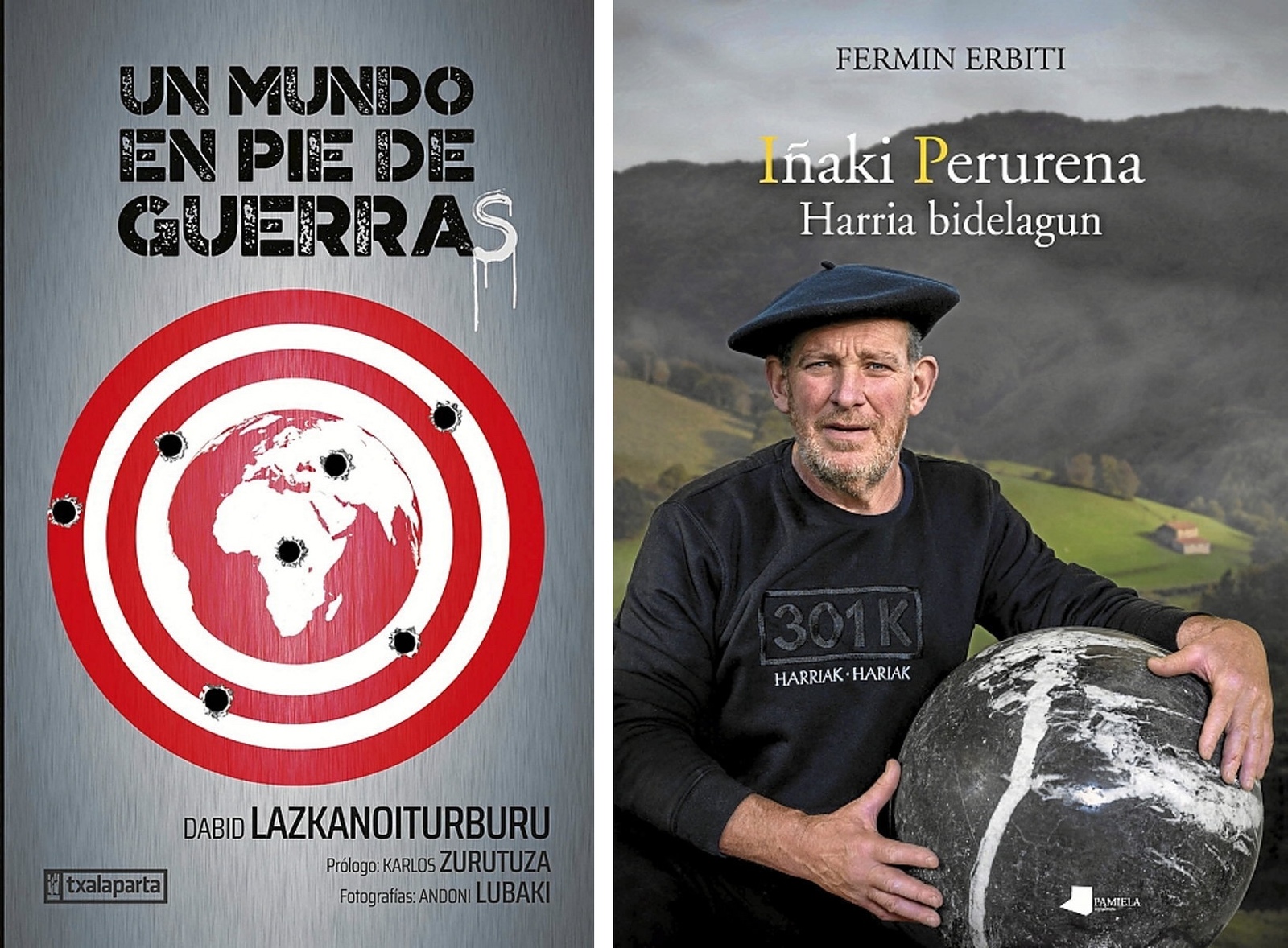 Eskaintza zabala izango da Durangon, eta aurkituko ditugunen artean David Lazkanoiturburu GARAko lankideak idatzitako saiakera eta Iñaki Perurenaren biografia daude. Txalaparta, Pamiela