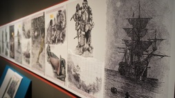 ‘Robinson: 10 bizaraupen historia’ erakusketaren irudia.