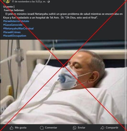 Captura de pantalla tomada el 22 de noviembre de 2024 de una publicación en Facebook.