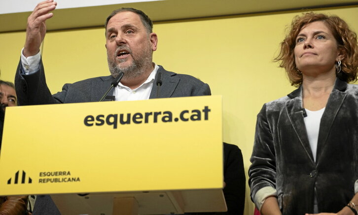 El expresidente y candidato a la Presidencia de ERC, Oriol Junqueras.