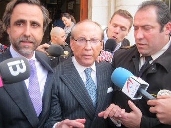 Ruiz-Mateos, a la salida de los juzgados de Palma en 2012.