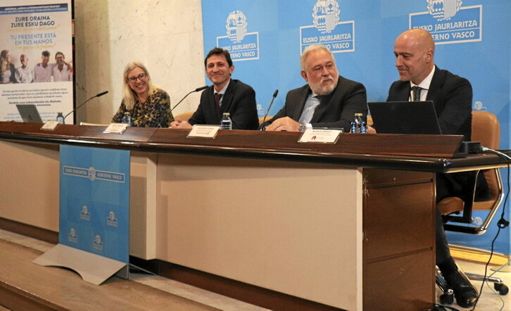 Atzo Bilbon egindako prentsaurrekoaren irudia.