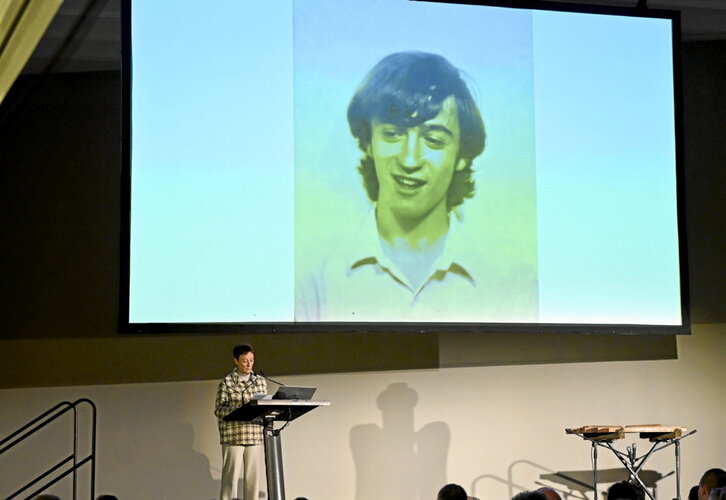 Itziar Salegi pasa den larunbatean Donostiako Kursaalen egindako ekitaldian.