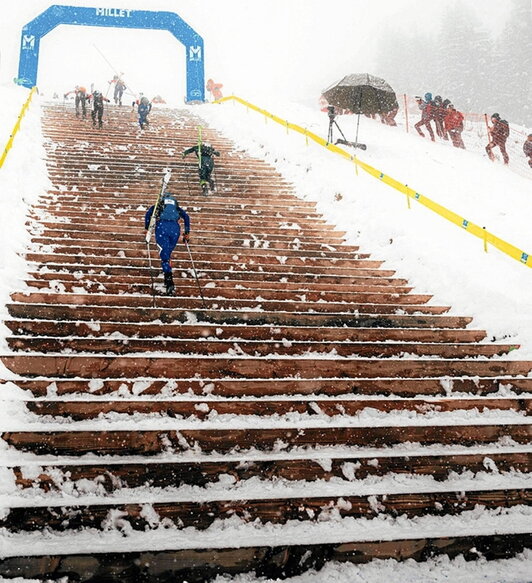 Munduko Kopak izan duen esprint probako irudi bat.