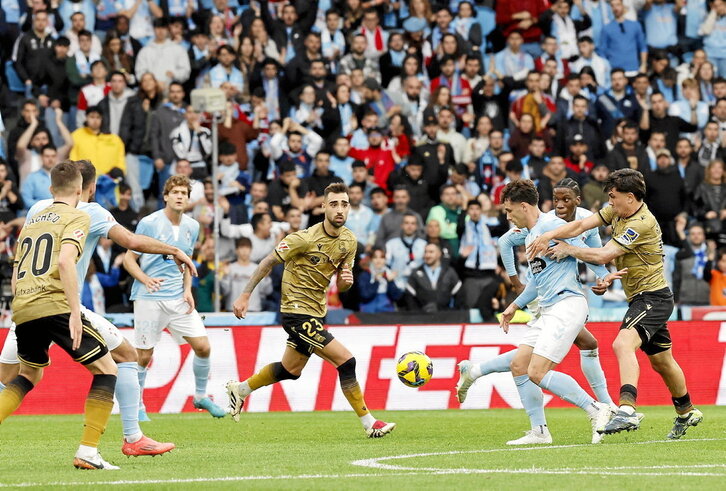 Los donostiarras no han podido frenar al Celta, sobre todo en la primera mitad.