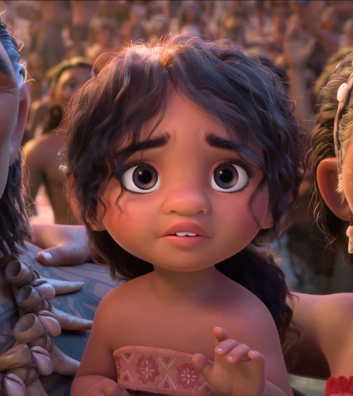 Simea –hermana pequeña de Vaiana–, dibujada por Barrero. (David BARRERO/DISNEY)